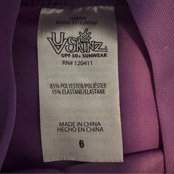 UV Skins swim 2 piece with hat 6 - Picture 3 of 4